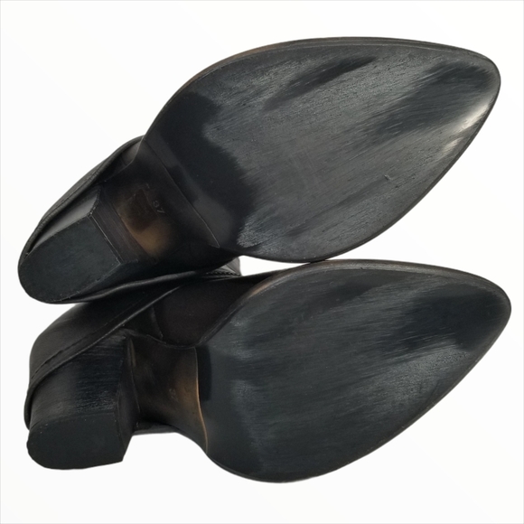 Francesco Morichetti Grey Leather Heeled Boots - Picture 9 of 16